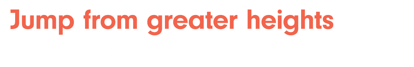 Jump from greater heights into water